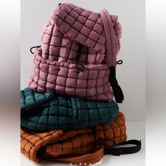 SOLD OUT! NWT Free People Movement | Quilted Hiker Backpack In Toffee - Picture 5 of 16